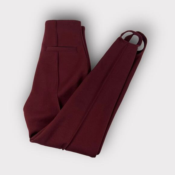 Undercover Jun Takahashi High-Rise Stirrup Pants in Bordeaux NEW - Picture 2 of 9